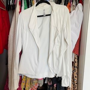 90 degree white workout jacket